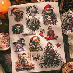 Dark Holiday Rub-Ons