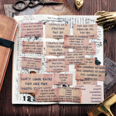 Brown Quote Stickers