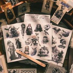Gothic Halloween Rub-Ons