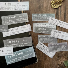 Dictionary Word Stickers