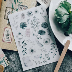 Watercolor Botanical Rub-Ons