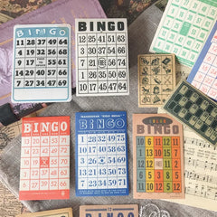 Vintage Bingo Paper Stickers