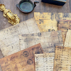 Coffee-Dyed Ledger Paper Set