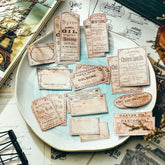 Brwon Label Stickers