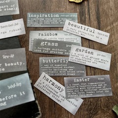 Dictionary Word Stickers