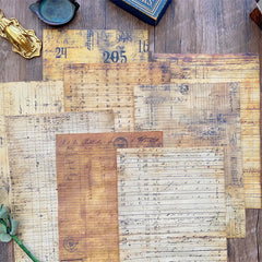 Coffee-Dyed Ledger Paper Set
