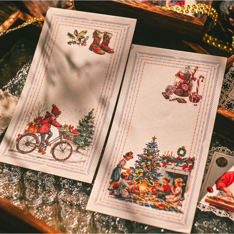 Vintage Christmas Rub-On Stickers (3 Sheets) - Jounique