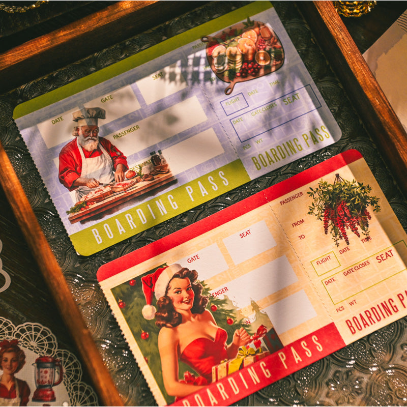 Vintage Christmas Rub-On Stickers (3 Sheets) - Jounique