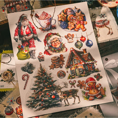 Retro Christmas Rub-Ons