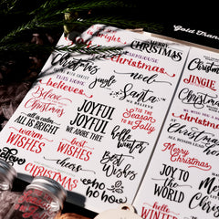 Christmas Quote Rub-Ons