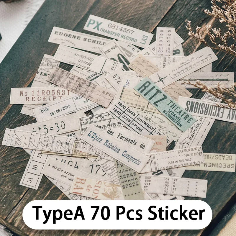 Vintage Quote Washi Stickers