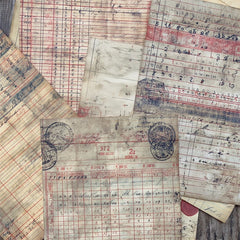 Vintage Ledger Paper Set