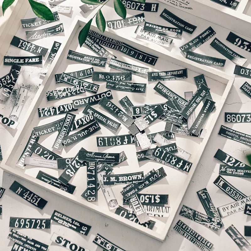 Vintage Typography Stickers