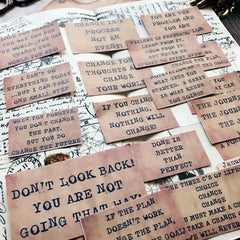 Brown Quote Stickers