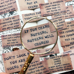 Brown Quote Stickers