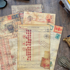 Vintage Ledger Paper Set