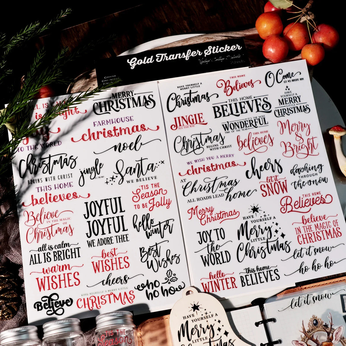 Christmas Quote Rub-Ons