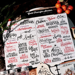 Christmas Quote Rub-Ons