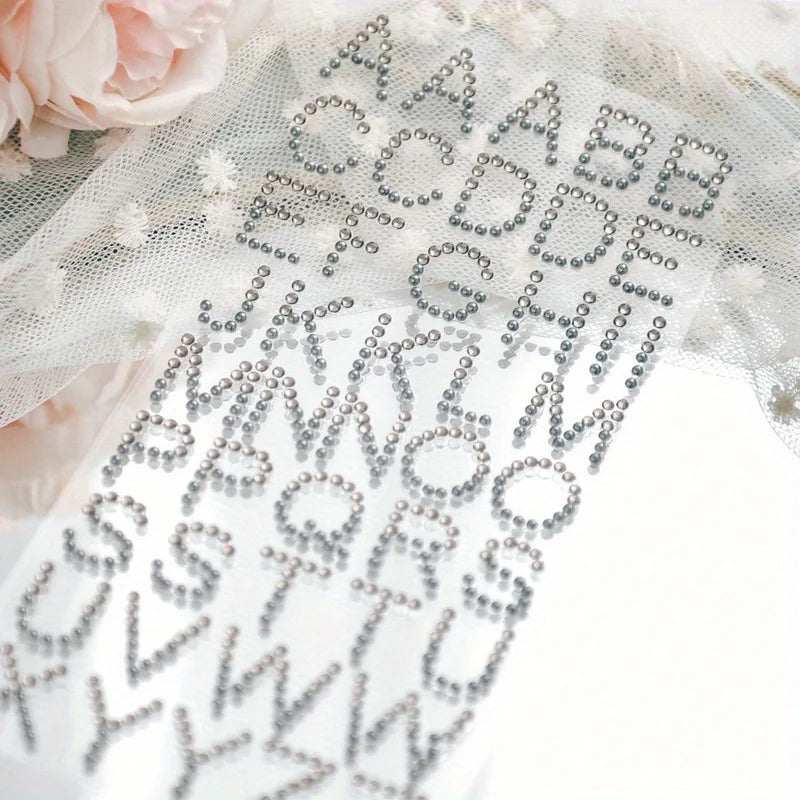 Beaded Letter Stickers