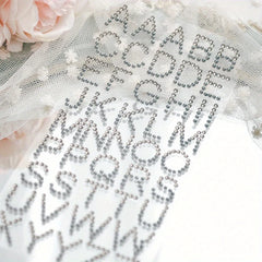 Beaded Letter Stickers