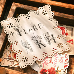 Floral Alphabet Rub-On