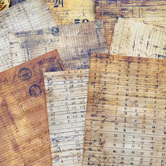 Coffee-Dyed Ledger Paper Set