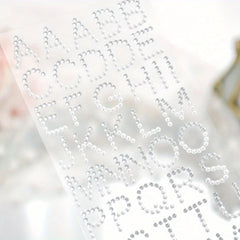 Beaded Letter Stickers