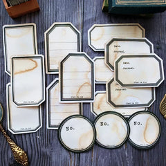 Coffee-Dyed Label Papers