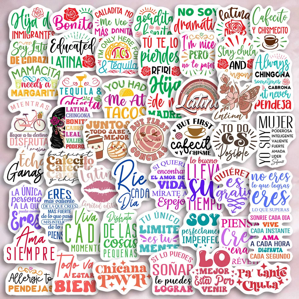Latina Quote Sticker Set
